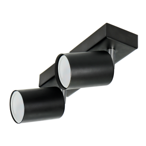DOA SP 2 wall and ceiling light, black, GU10, max. 2x7W, IP20